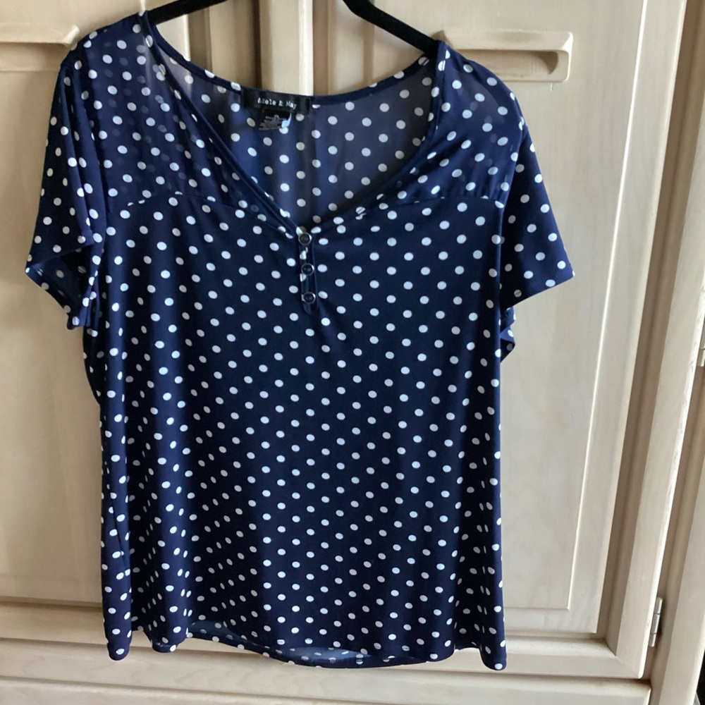 Adele & May‎ polka top top size XL